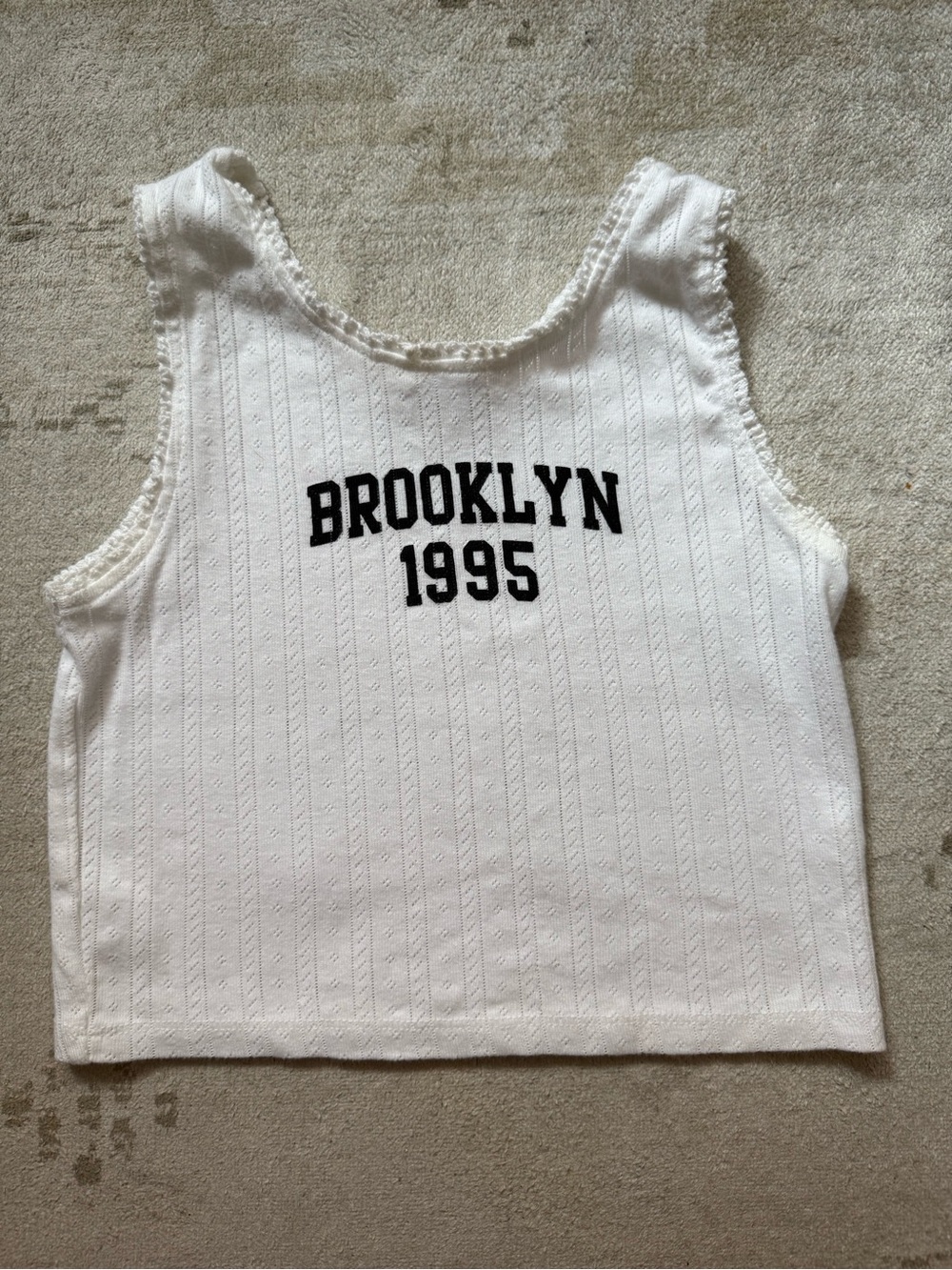 Zara Girls Brooklyn 1995 Pointelle Tank Top Size 11-12